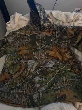 Under Armour Realtree Camo Hooded Pullover - Green/Brown